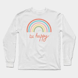 Rainbow happy Long Sleeve T-Shirt